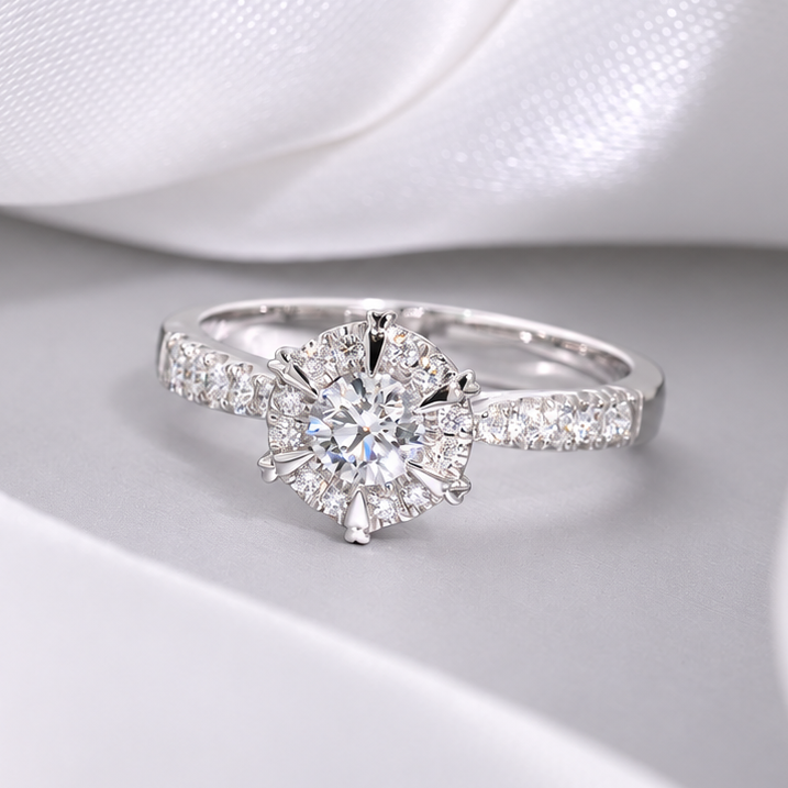 ์NW27 - 0.30 CT GIA Natural Diamond with Side Stone