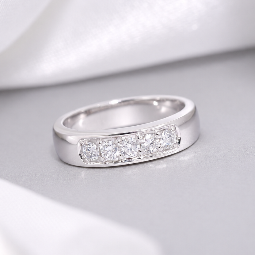 M134 - Natural Diamond Eternity Ring -  4 mm.