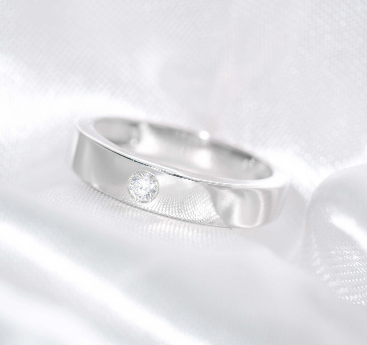 M55 -  Man Diamond Ring - หน้ากว้าง 4.3 mm.
