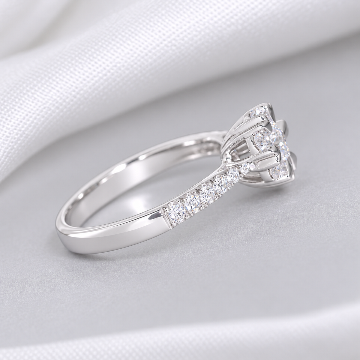 NW26 - 0.20 CT GIA Natural Diamond Heart Prong