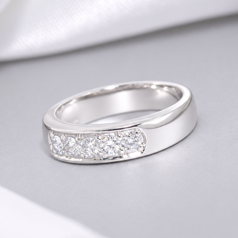 M134 - Natural Diamond Eternity Ring -  4 mm.