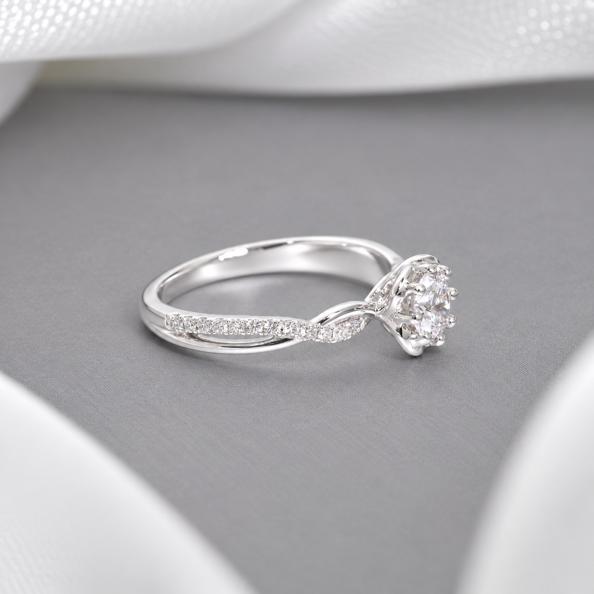 W113 - 0.30 CT GIA Natural Diamond Ring