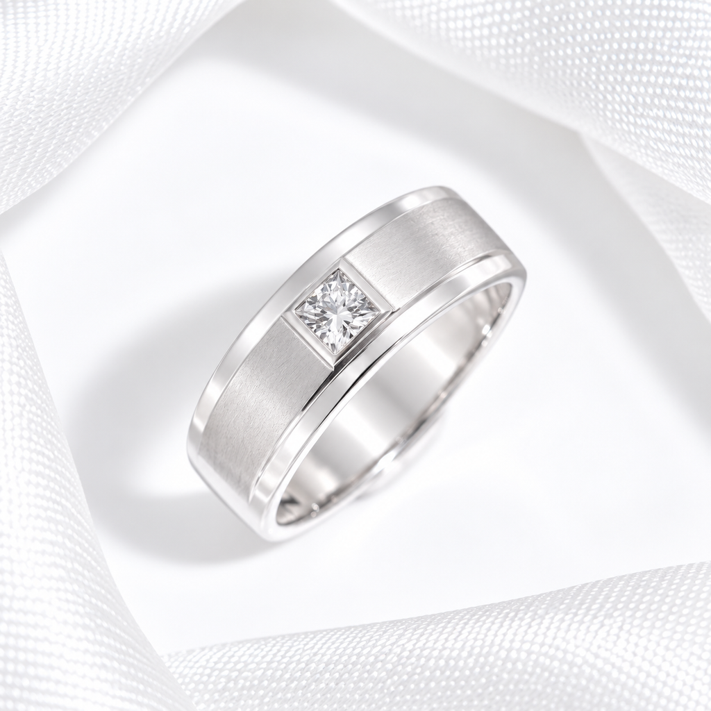 M121 - 0.18 CT GIA Natural Diamond - หน้ากว้าง 7.5 mm.