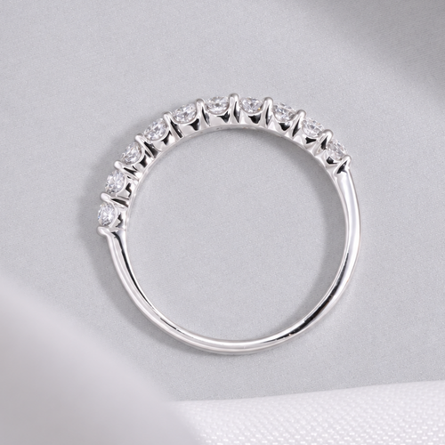 Half-Eternity Ring - Natural Diamond Ring