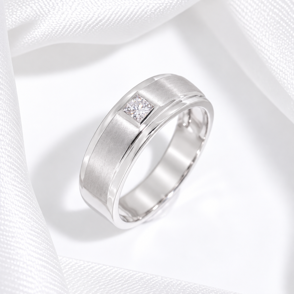 M121 - 0.18 CT GIA Natural Diamond - หน้ากว้าง 7.5 mm.