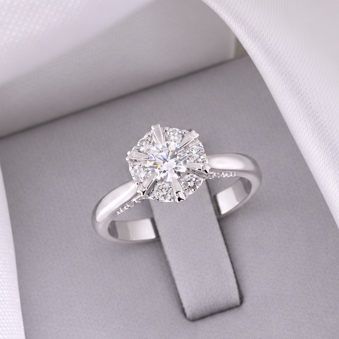 NW19 - 0.30 CT GIA Special Ring for Woman