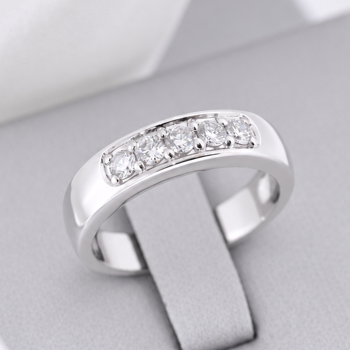M134 - Natural Diamond Eternity Ring -  4 mm.