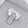 M129 - Natural Diamond 0.20 CT GIA - หน้ากว้าง 5.5 mm.