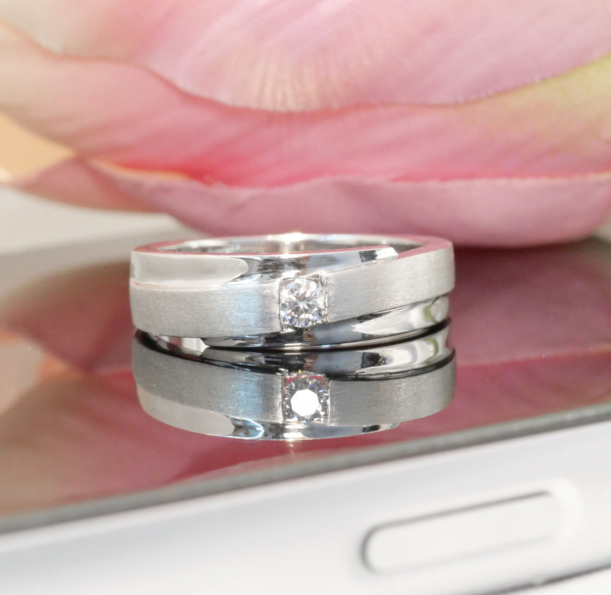 M95 - Natural Diamond 0.08 CT - หน้ากว้าง 6 mm.