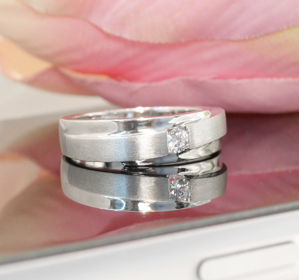 M95 - Natural Diamond 0.08 CT - หน้ากว้าง 6 mm.