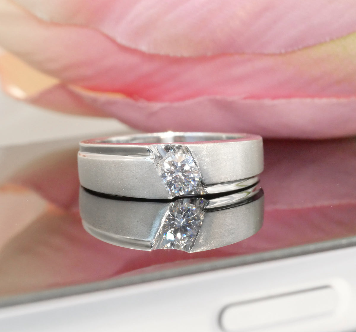M94 - Natural Diamond 0.30 CT GIA - หน้ากว้าง 6 mm.