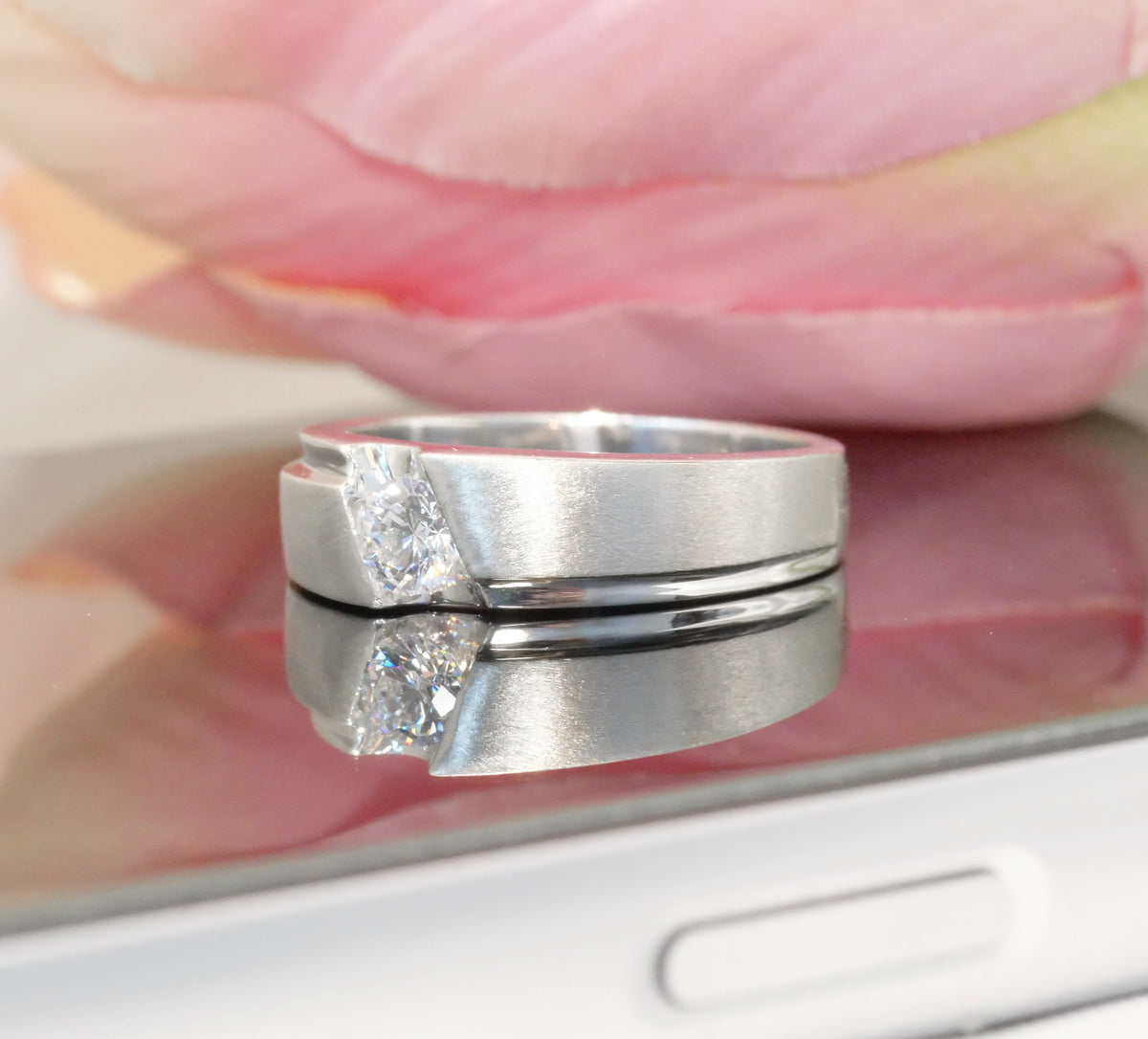 M94 - Natural Diamond 0.30 CT GIA - หน้ากว้าง 6 mm.