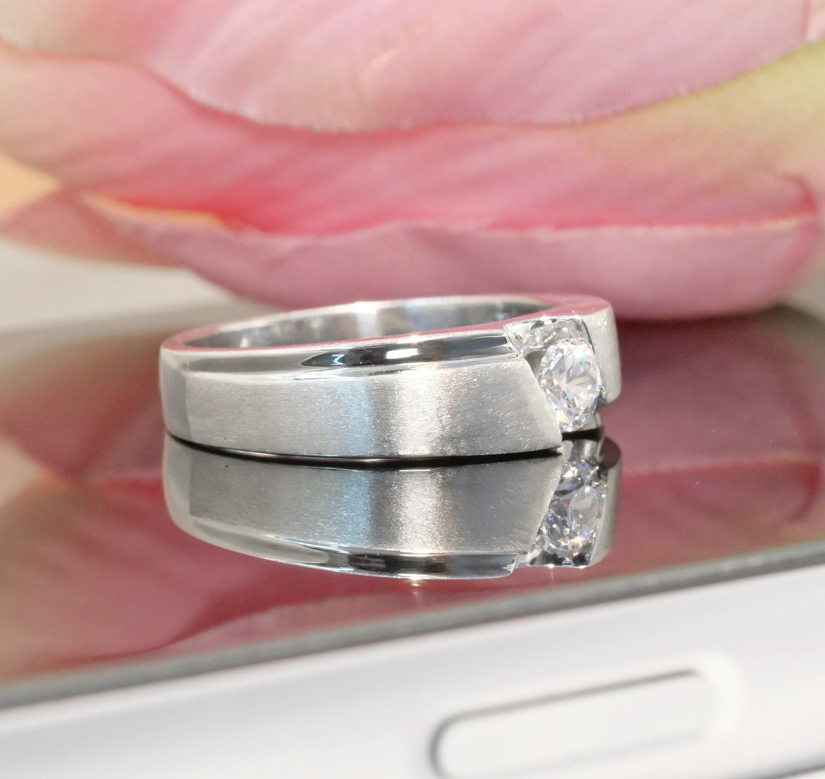M94 - Natural Diamond 0.30 CT GIA - หน้ากว้าง 6 mm.