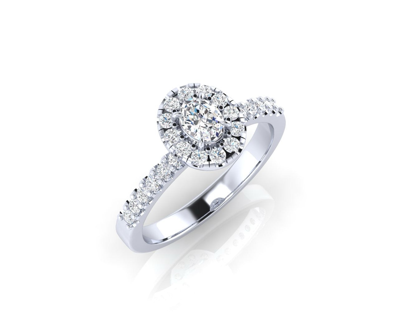 Oval Diamond Women Ring Start 16,500 ++