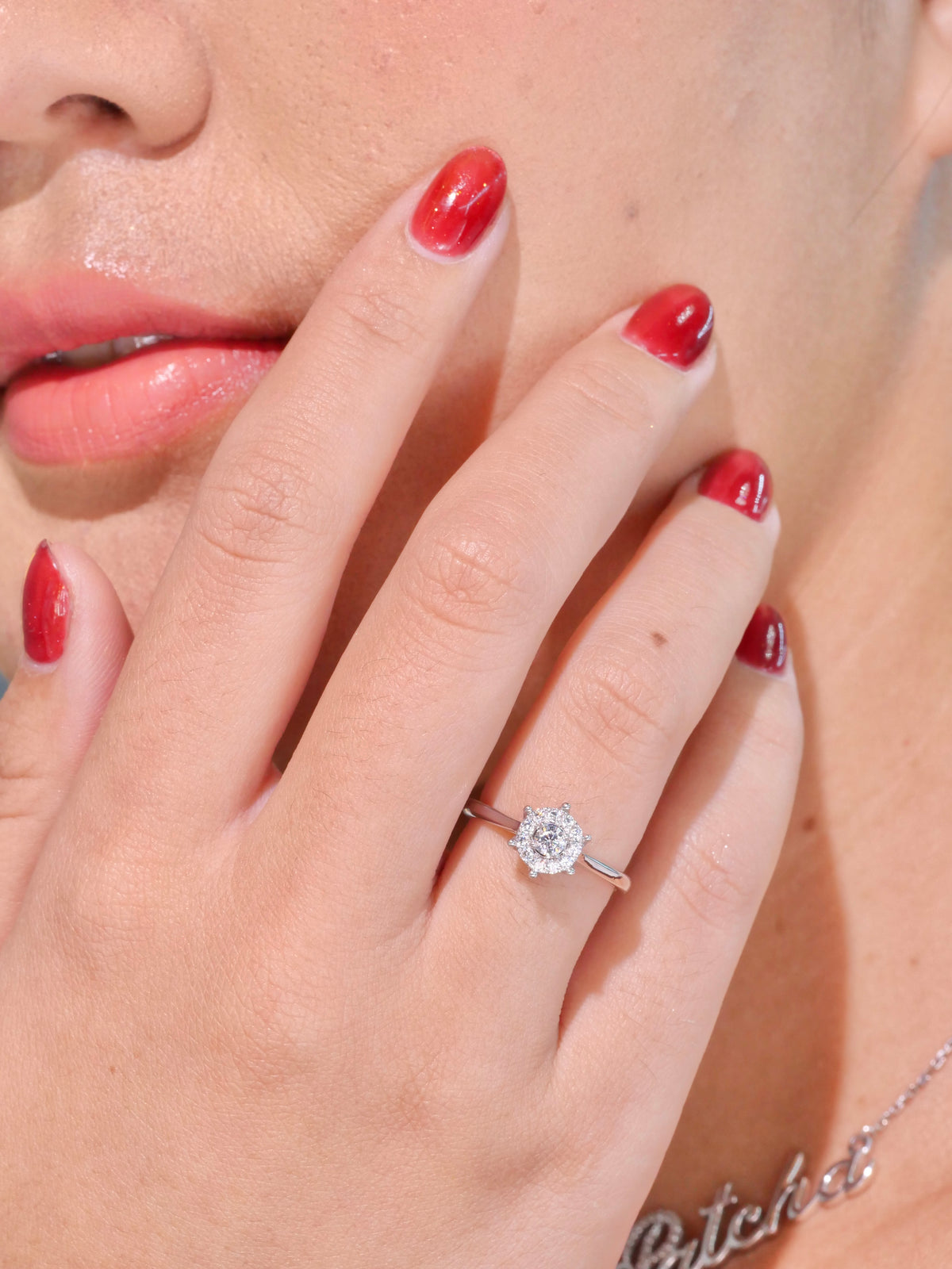 W26 - Princess Lux Natural Diamond Ring