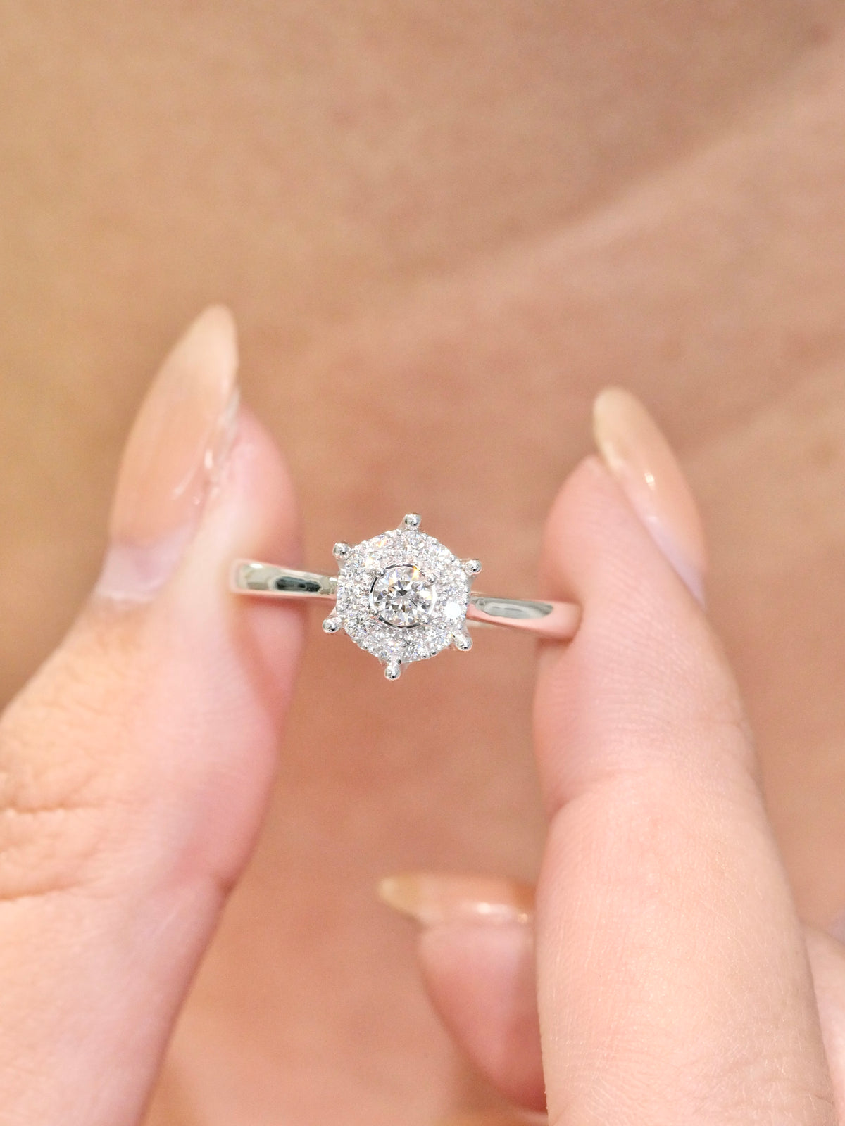 W26 - Princess Lux Natural Diamond Ring